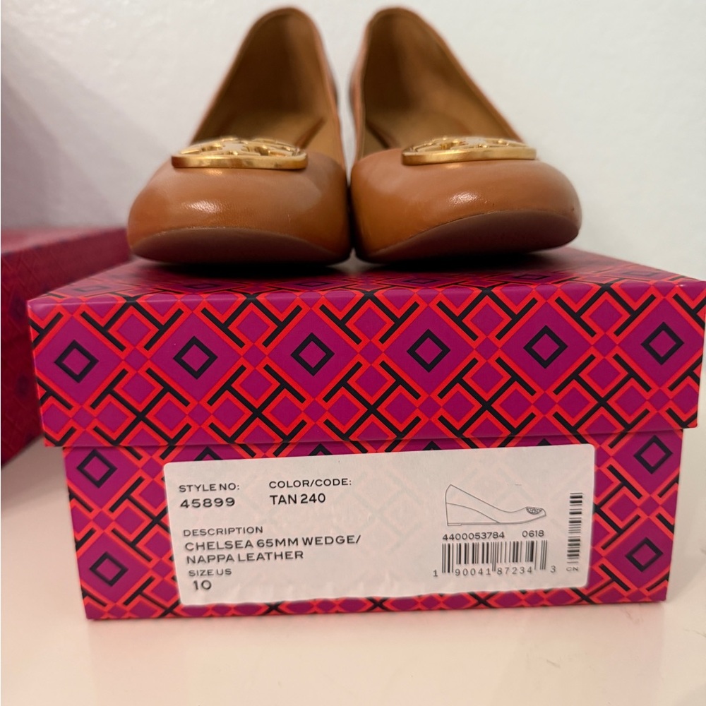 Tory Burch Brown Wedge Shoes - Picture 3 of 3